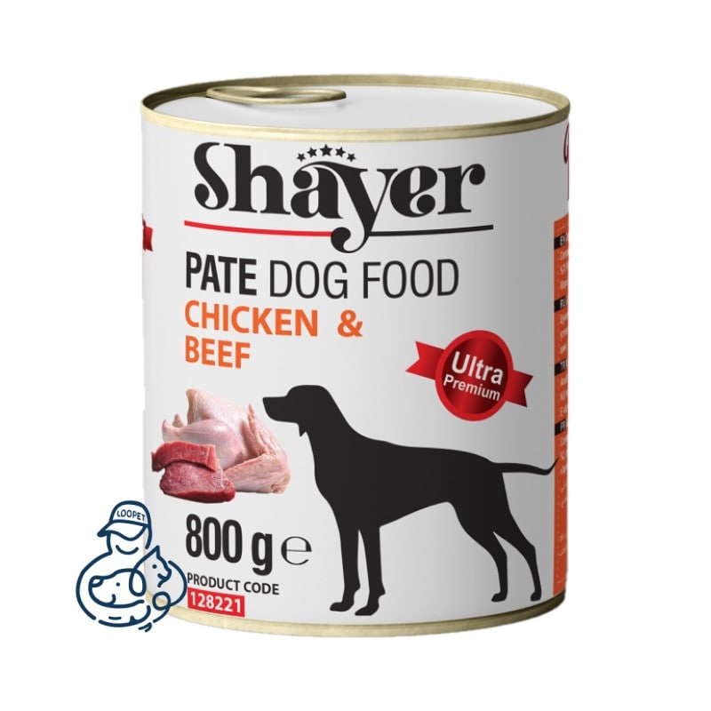 shayer dog canned food 800gr 2 min